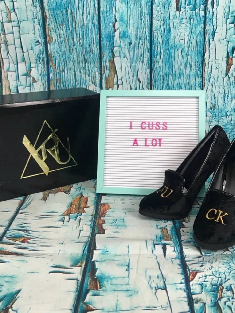 YRU FU CK pumps Brand New in Box
